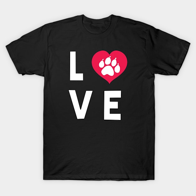 Love Dogs T-Shirt by SillyShirts